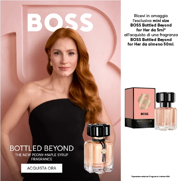 In regalo la mini size di Boss Bottled Beyond for her
